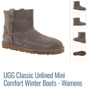Ugg unlined mini boot size 7